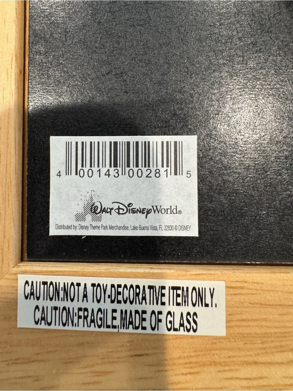 Disney Parks Wooden Picture Frame with Original Box